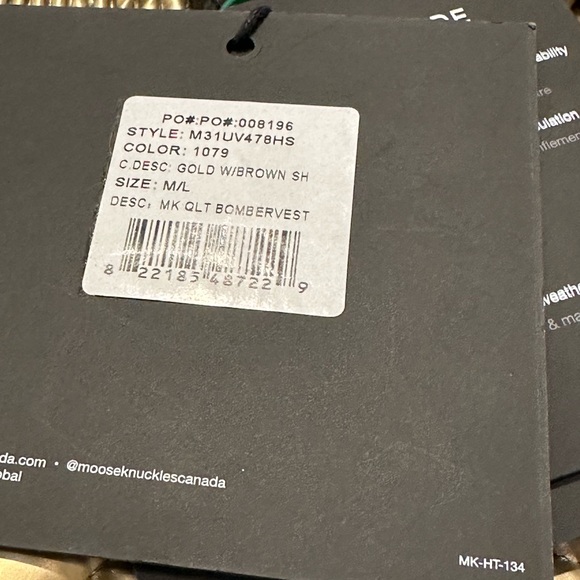 Moose Knuckles x Telfar Quilted Bomber Vest - Picture 10 of 12